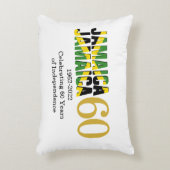 愛国的ジャマイカ60周年独立記念日 アクセントクッション (正面(垂直))