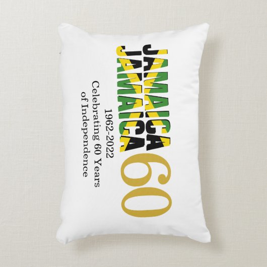 愛国的ジャマイカ60周年独立記念日 アクセントクッション (正面(垂直))