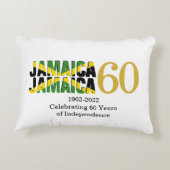 愛国的ジャマイカ60周年独立記念日 アクセントクッション (裏面)