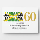 愛国的ジャマイカ60周年独立記念日 フォトプラーク (正面)