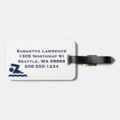 愛国的スイミングデザインラゲッジタグ ラゲッジタグ (裏面横)