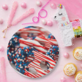 愛国的スイーツ ペーパープレート (パーティー)