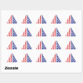 愛国的スカル 三角形シール (シート)