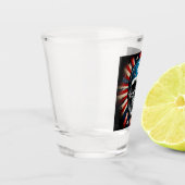 「愛国的スカル：星条乱」 ショットグラス (左)