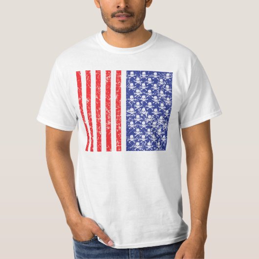 愛国的スカル Tシャツ (正面)