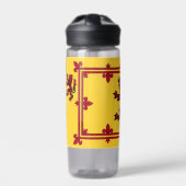 愛国的スコットランド、激しい、黄色のスコットランド国旗 ウォーターボトル (正面)
