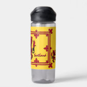 愛国的スコットランド、激しい、黄色のスコットランド国旗 ウォーターボトル (背面)