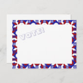 愛国的スターキルト投票！ポストカード ポストカード (正面/裏面)