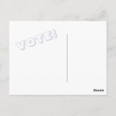 愛国的スターキルト投票！ポストカード ポストカード (裏面)