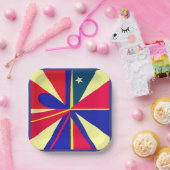 愛国的スタープレート ペーパープレート (パーティー)