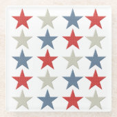 愛国的スター ガラスコースター (正面)