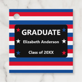 愛国的スター&ストライプズ卒業 フェイバータグ