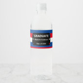 愛国的スター&ストライプズ卒業 ペットボトルラベル (正面)