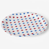 愛国的スター ペーパープレート (アングル)