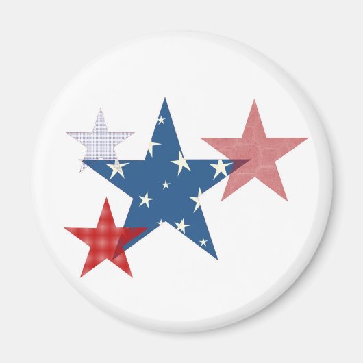 愛国的スター マグネット (正面)