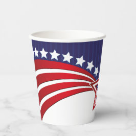 愛国的スター 紙コップ