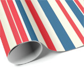 愛国的ストライプ ラッピングペーパー (ロールコーナー)