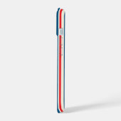 愛国的ストライプ iPhone 15ケース (左側面)