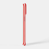 愛国的ストライプ iPhone 15ケース (右側面)