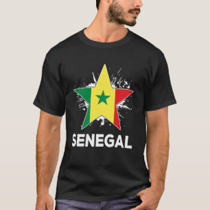 愛国的セネガルプライドセネガル国旗 Tシャツ