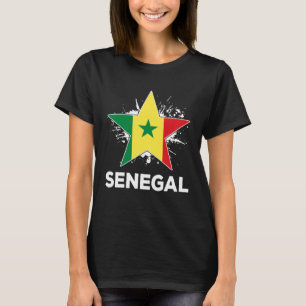 愛国的セネガルプライドセネガル国旗 Tシャツ