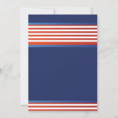 愛国的タイポグラフィ7月4日パーティー 招待状 (裏面)