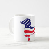 愛国的ダシュント コーヒーマグカップ (正面左)
