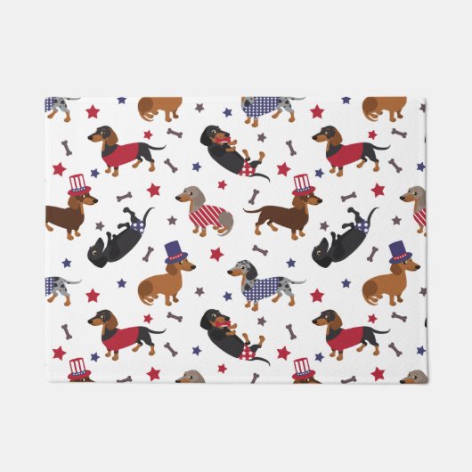 愛国的ダシュント ドアマット (正面)