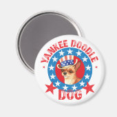 愛国的チワワ マグネット (正面/裏面)