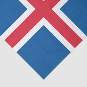 愛国的ティッシュペーパーとアイスランド国旗 薄葉紙 (詳細)