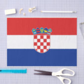 愛国的ティッシュペーパーとクロアチア国旗 薄葉紙 (クラフト)