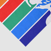 愛国的ティッシュペーパーとサンクトペテルブルク州旗 薄葉紙 (詳細)