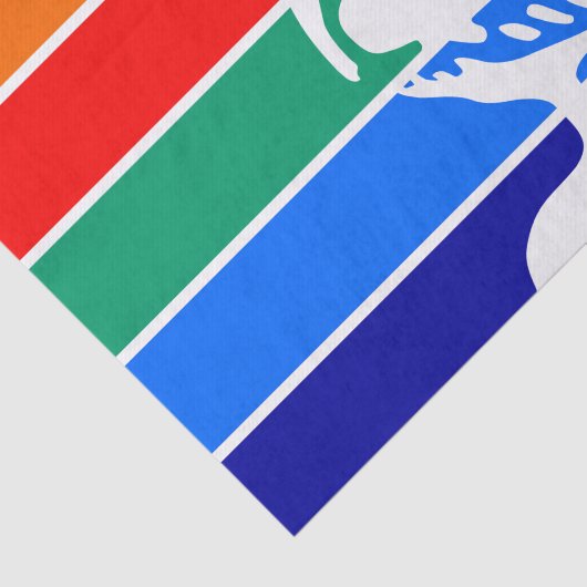 愛国的ティッシュペーパーとサンクトペテルブルク州旗 薄葉紙 (詳細)