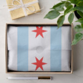 愛国的ティッシュペーパーとシカゴシティ国旗 薄葉紙 (ギフト)