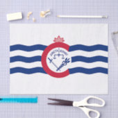 愛国的ティッシュペーパーとシンシナチ州旗 薄葉紙 (クラフト)