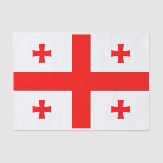 愛国的ティッシュペーパーとジョージア州旗 薄葉紙 (正面)