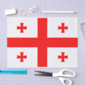 愛国的ティッシュペーパーとジョージア州旗 薄葉紙 (クラフト)