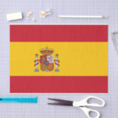 愛国的ティッシュペーパーとスペイン国旗 薄葉紙 (クラフト)