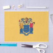 愛国的ティッシュペーパーとニュージャージー州旗 薄葉紙 (クラフト)