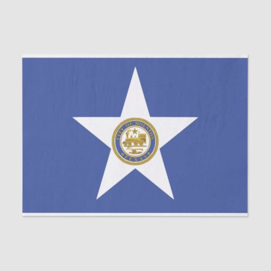 愛国的ティッシュペーパーとヒューストン国旗 薄葉紙 (正面)