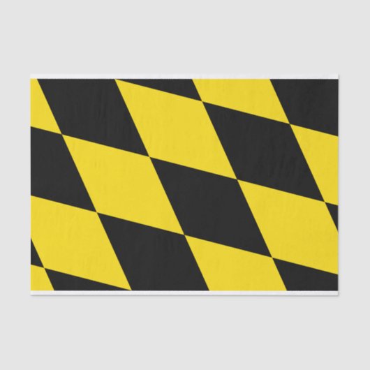 愛国的ティッシュペーパーとミュンヘン州旗 薄葉紙 (正面)