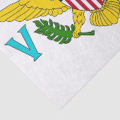 愛国的ティッシュペーパー国旗ヴァージン諸島 薄葉紙 (詳細)