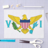 愛国的ティッシュペーパー国旗ヴァージン諸島 薄葉紙 (クラフト)