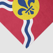 愛国的ティッシュペーパー、米国セントルイス州旗 薄葉紙 (詳細)