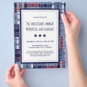 愛国的テーマ集結フライヤー(メモリアルデー等) チラシ (手)