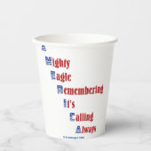 愛国的テーマ 紙コップ (正面)