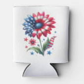 愛国的デイジー独立記念日 缶クーラー (正面)