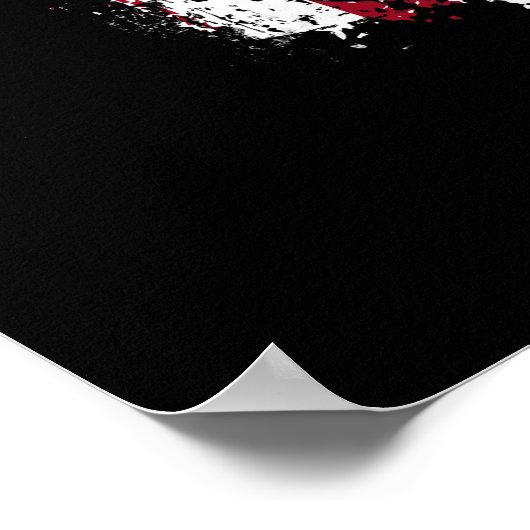 愛国的トラクターアメリカンフラッグトラクターファーム ポスター (角)