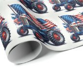 愛国的トラクターラッピング紙 ラッピングペーパー (ロールコーナー)