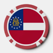 愛国的トランプのポーカーチップとジョージア州旗 ポーカーチップ (裏面)